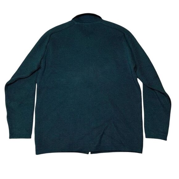 Vintage 60s 70s Eddie Bauer Wool Full Zip Collared Sweater Small - Picture 4 of 5